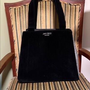 Jimmy Choo Black Velvet Handbag